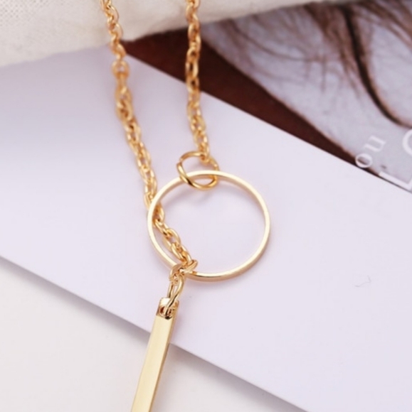 NEW 18k Gold-Plated Adjustable Long Lariat Necklace - Picture 2 of 12